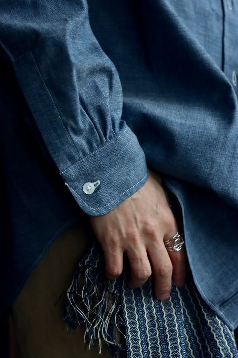A.PRESSE アプレッセ23SSシャツ Rigid Chambray Shirtスタイル