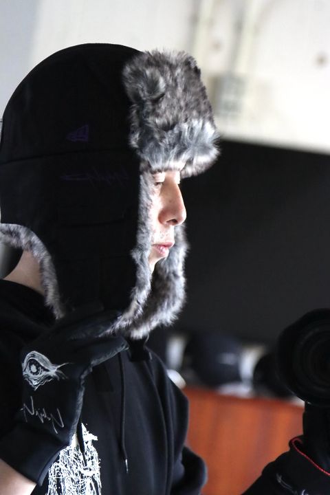 Yohji Yamamoto×New Era 朝倉優佳 山本耀司&愛犬フーディーstyle.