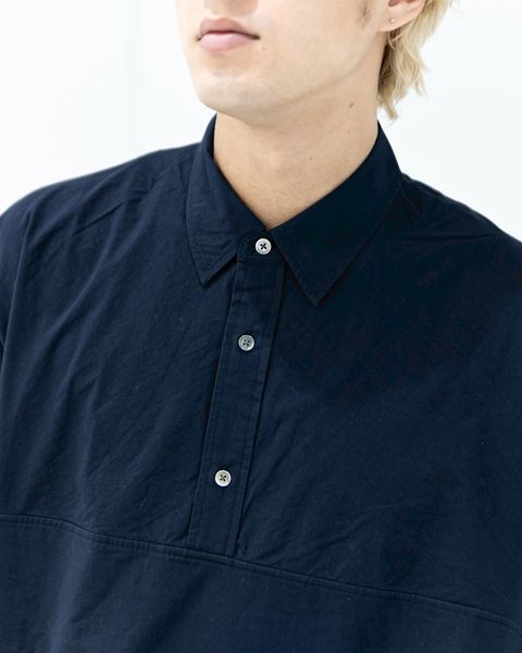 FreshService CRISP COTTON ANORAK S/S SHIRT (NAVY) 新作発売！
