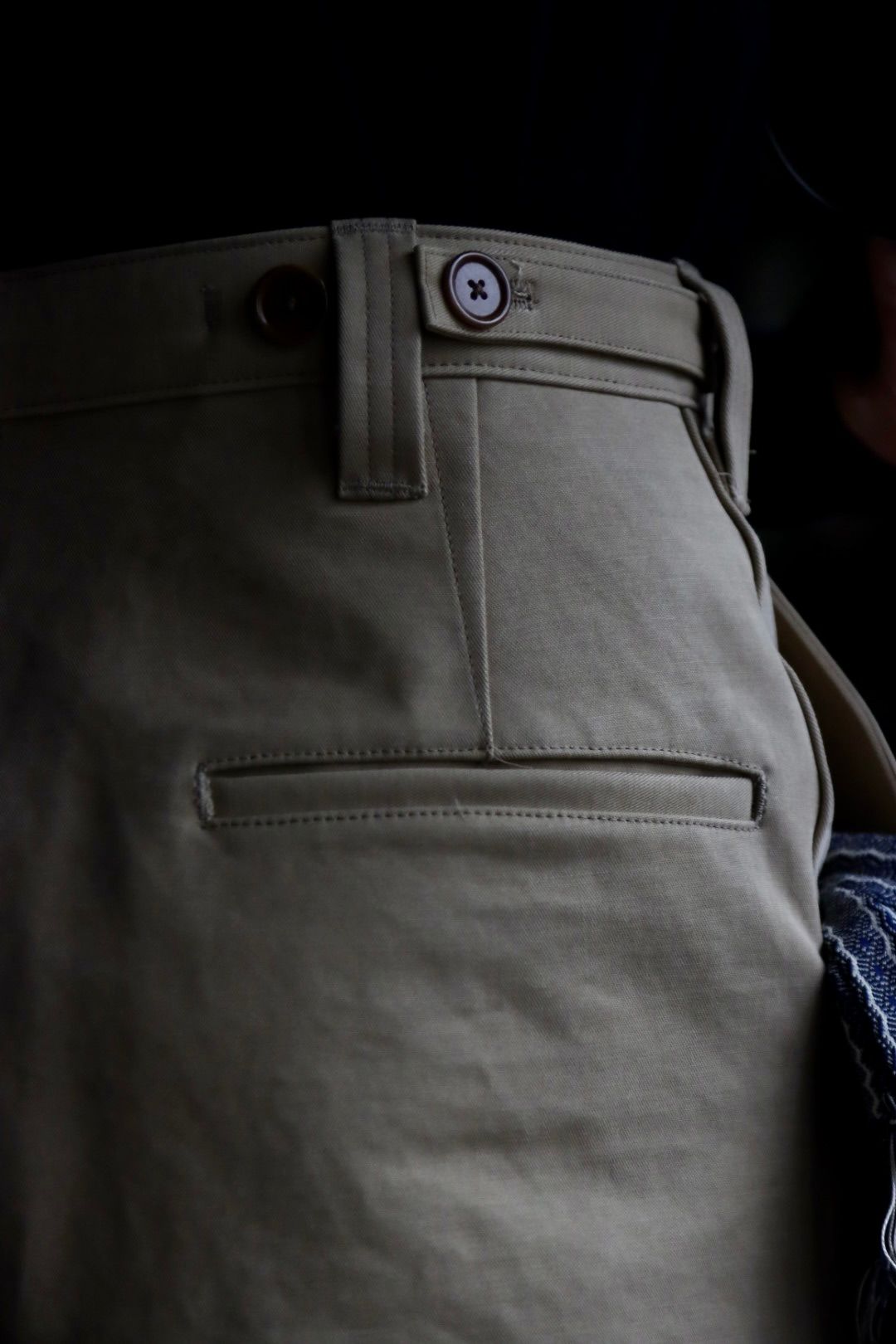 A.PRESSE 23SS Motorcycle Trousers"BEIGE"スタイル