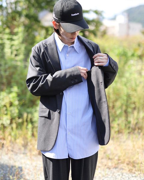 ATON エイトン 23AW MERINO COLLEGE FLANNEL セットアップスタイル
