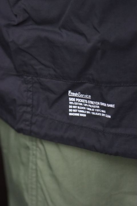 FrerhService SIDE POCKETS STRETCH OVER SHIRT style.2022.8.13