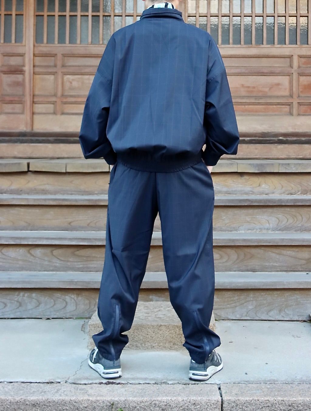 is-ness×NEAT LORO PIANA SPORT FABRICS PANTS"NAVY"イズネス22SS