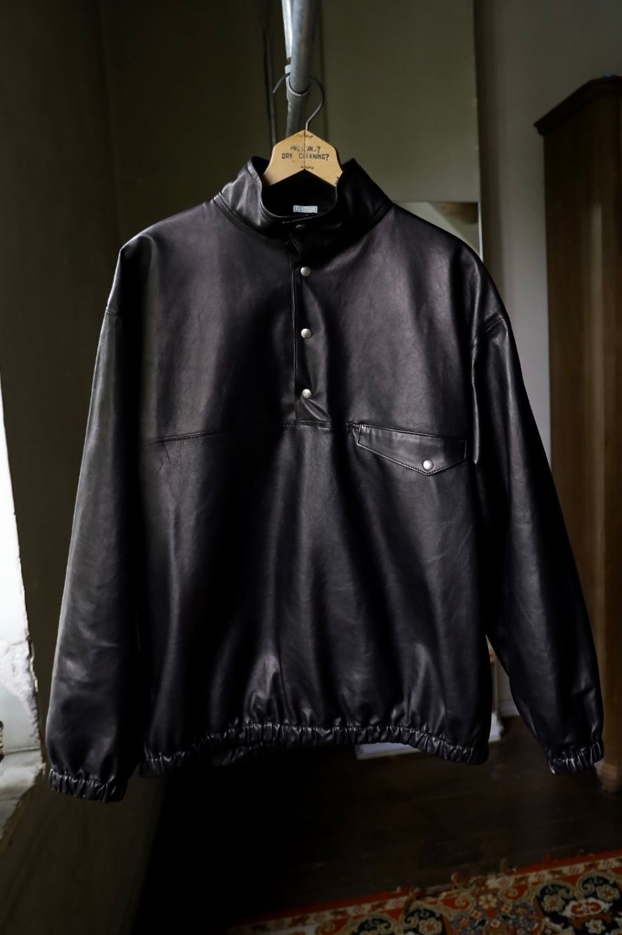 アプレッセ 2026 STYLE2 Leather Pullover Snap Shirts(26AAP-01-72)BLACK☆10月17日(土)新作発売！