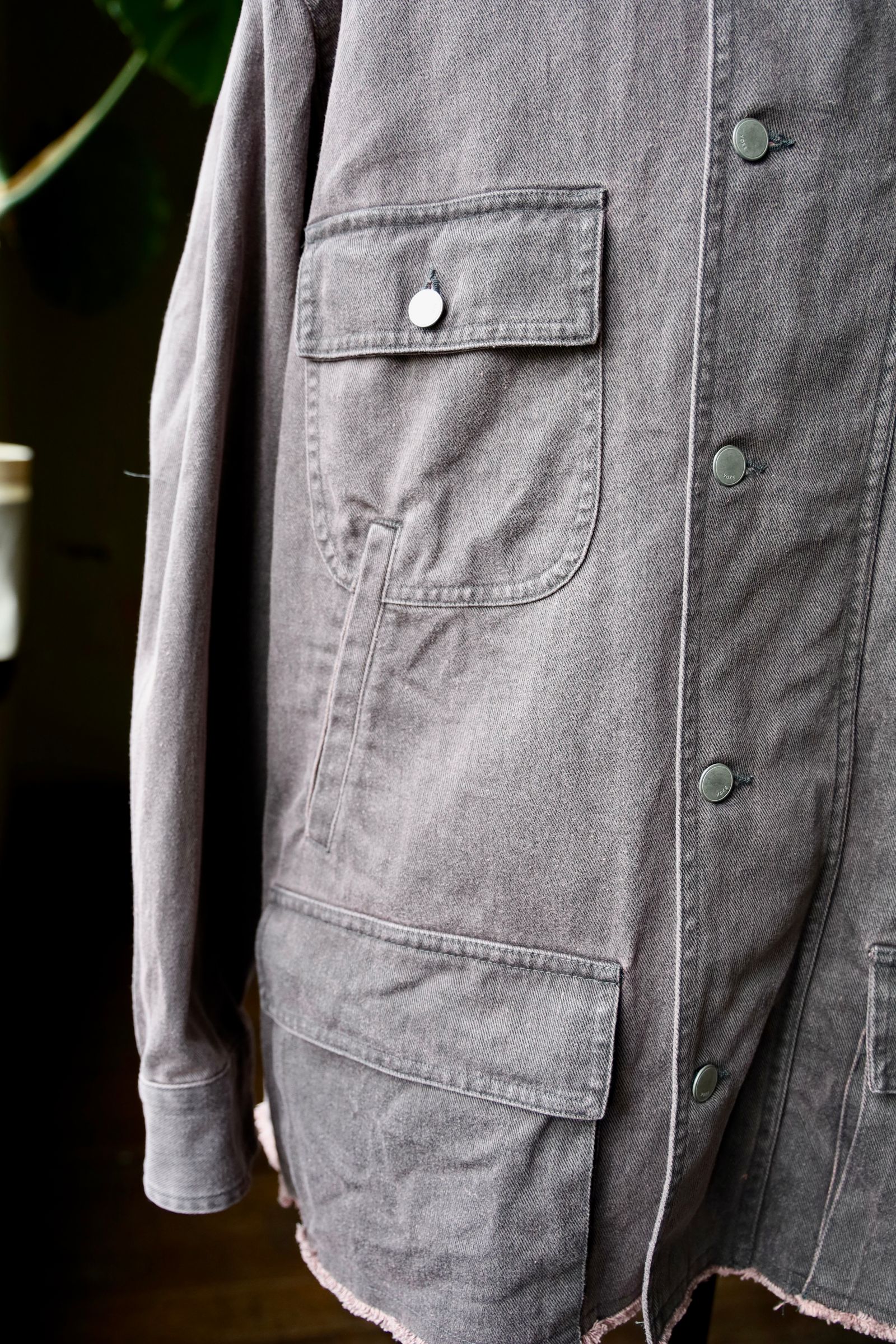 ヨーク25SS カバーオールCOTTON CUT-OFF COVERALL JACKET(YK25SS0925B)DUSTY PINK