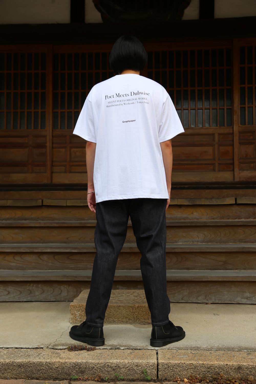 Graphpaper POET MEETS DUBWISE fOversized Tee “WORDS AND SILENCE” style 2021..7.10.