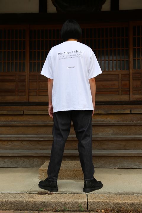 Graphpaper POET MEETS DUBWISE fOversized Tee “WORDS AND SILENCE” style 2021..7.10.