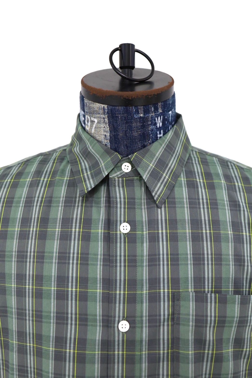 フレッシュサービス MADRAS DRY TECH REGULAR COLLAR SHIRT (FSC261-50251)KHAKI★2月14日(土)発売