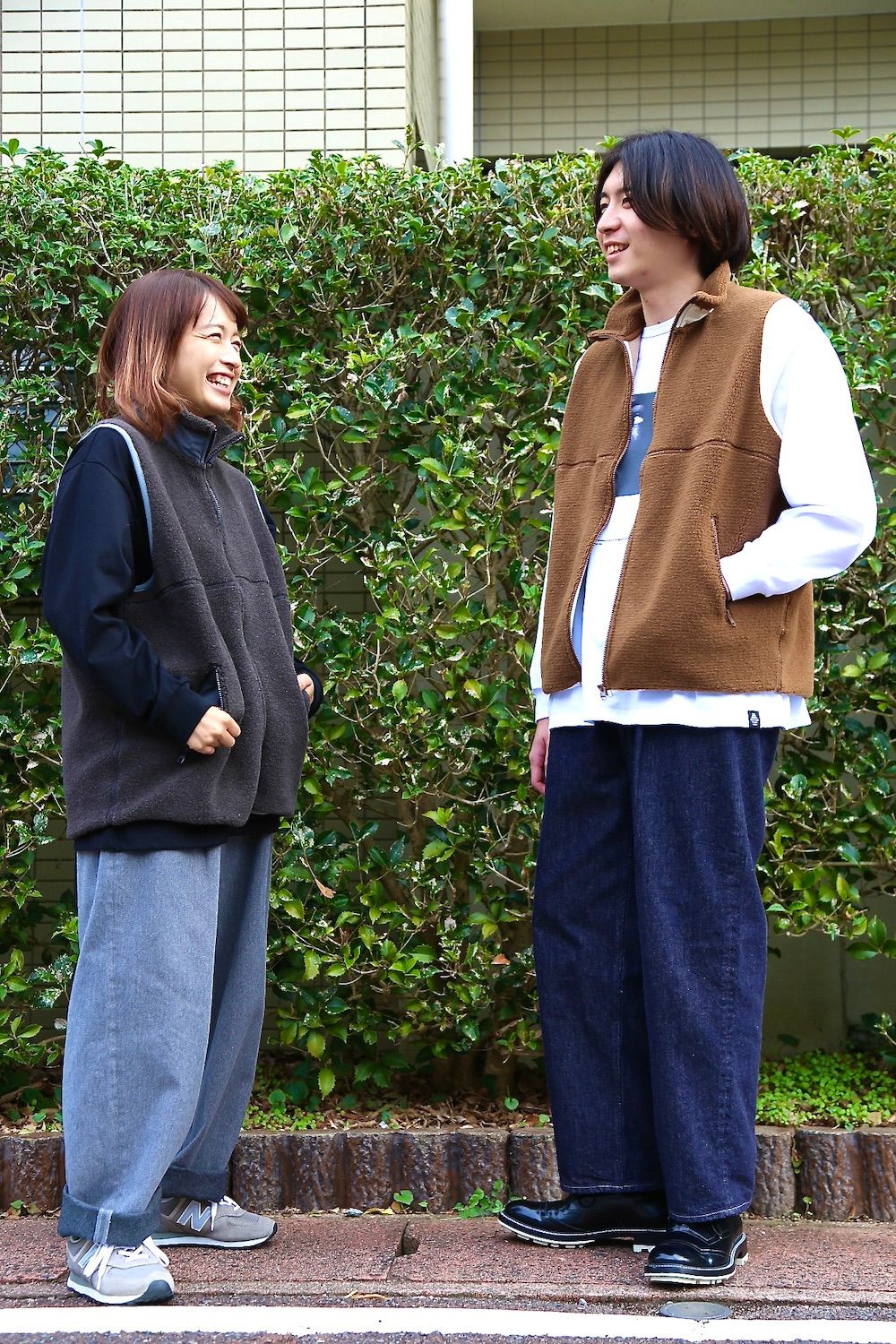Graphpaper 「Wool Boa Zip-Up Vest」