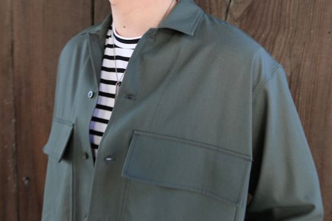 Graphpaper Wooly Cotton Military Jacket(GM211-30051) style.2021.2.21.