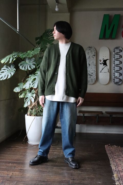 UNIVERSAL PRODUCTS DRY COTTON KNIT CARDIGANE(221-60201) style.2022.2.13