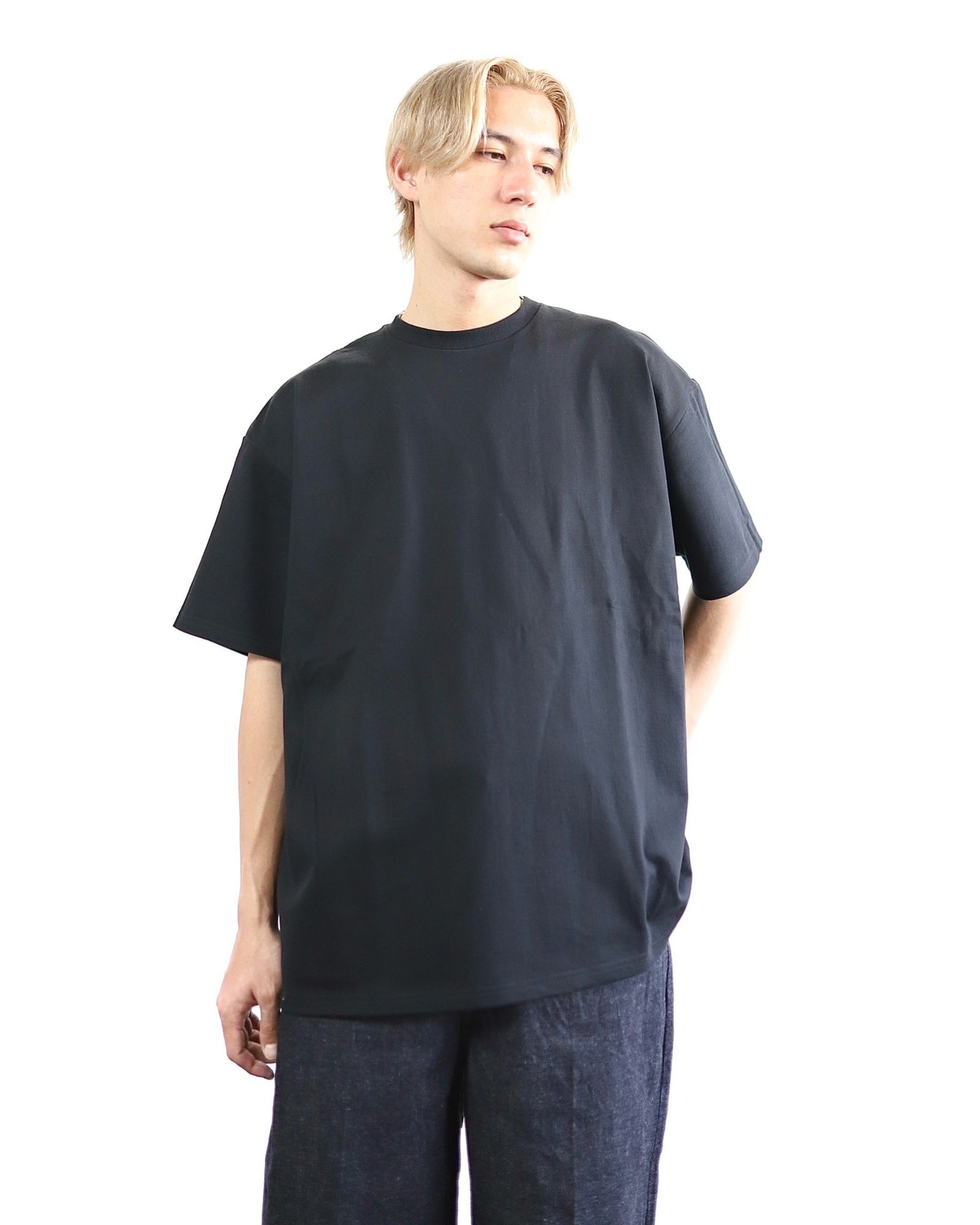 グラフペーパー24SS Heavy Weight S/S Oversized Tee (BLACK)style 2024.3.15