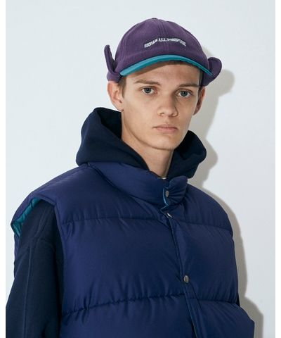 セダンオールパーパスFW23 Arch Logo Ear Flap Fleece Cap(SD23F-CP05)Purple x Teal☆10月28日(土)発売！