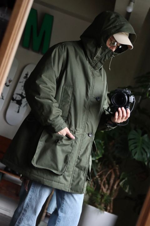 アプレッセ22FW Ventile Hunting Half Coatスタイル.2022.10.1.