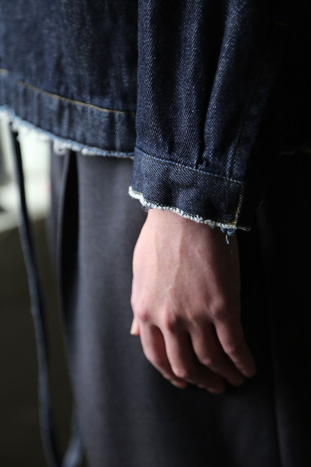 YOKE DETACHABLE POCKET DENIM JACKET(YK21SS0196B) style