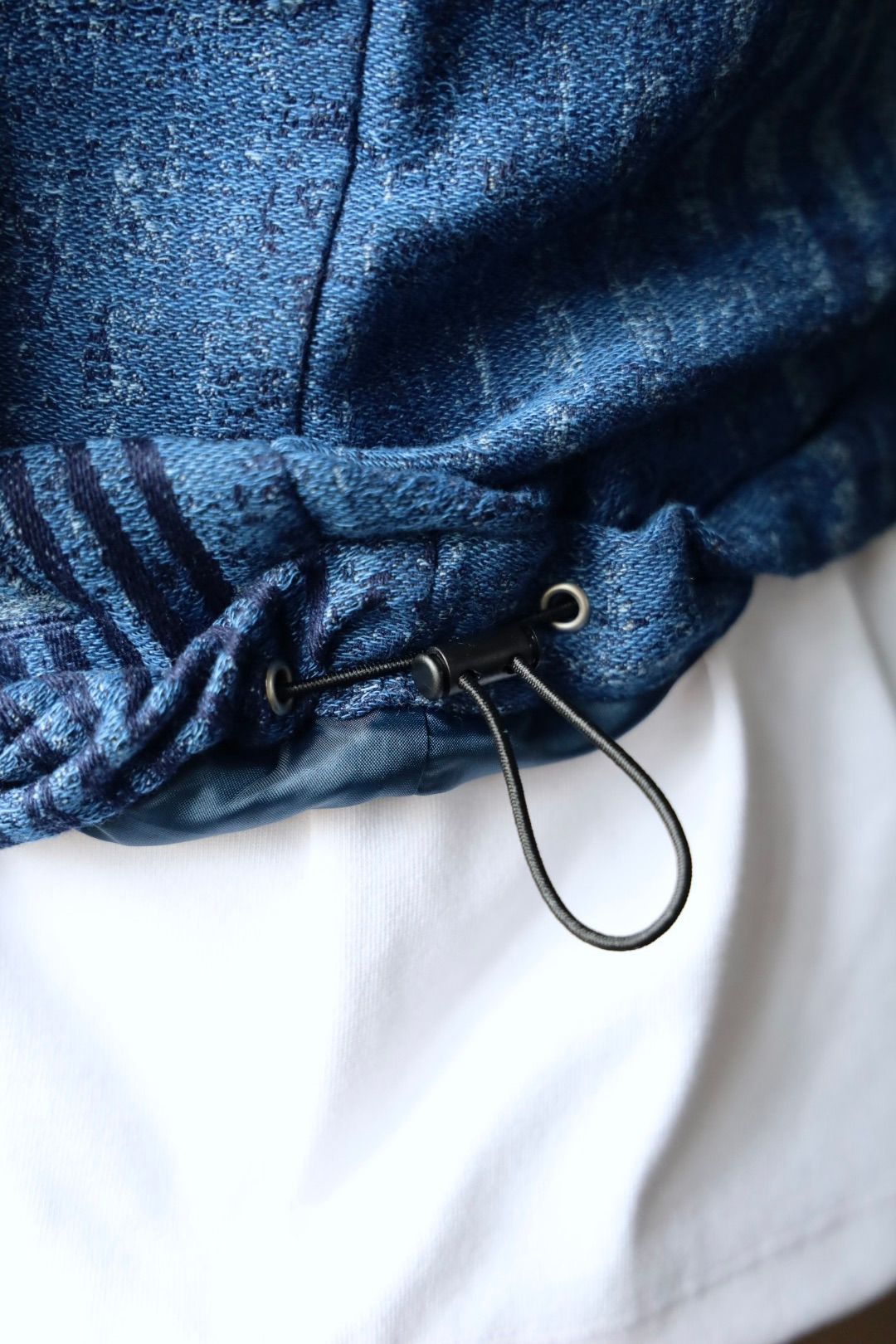 ファンダメンタル デニムシャツ BORO JAQUARD COACH RINSE(FA25JK47R)INDIGO☆新作発売！