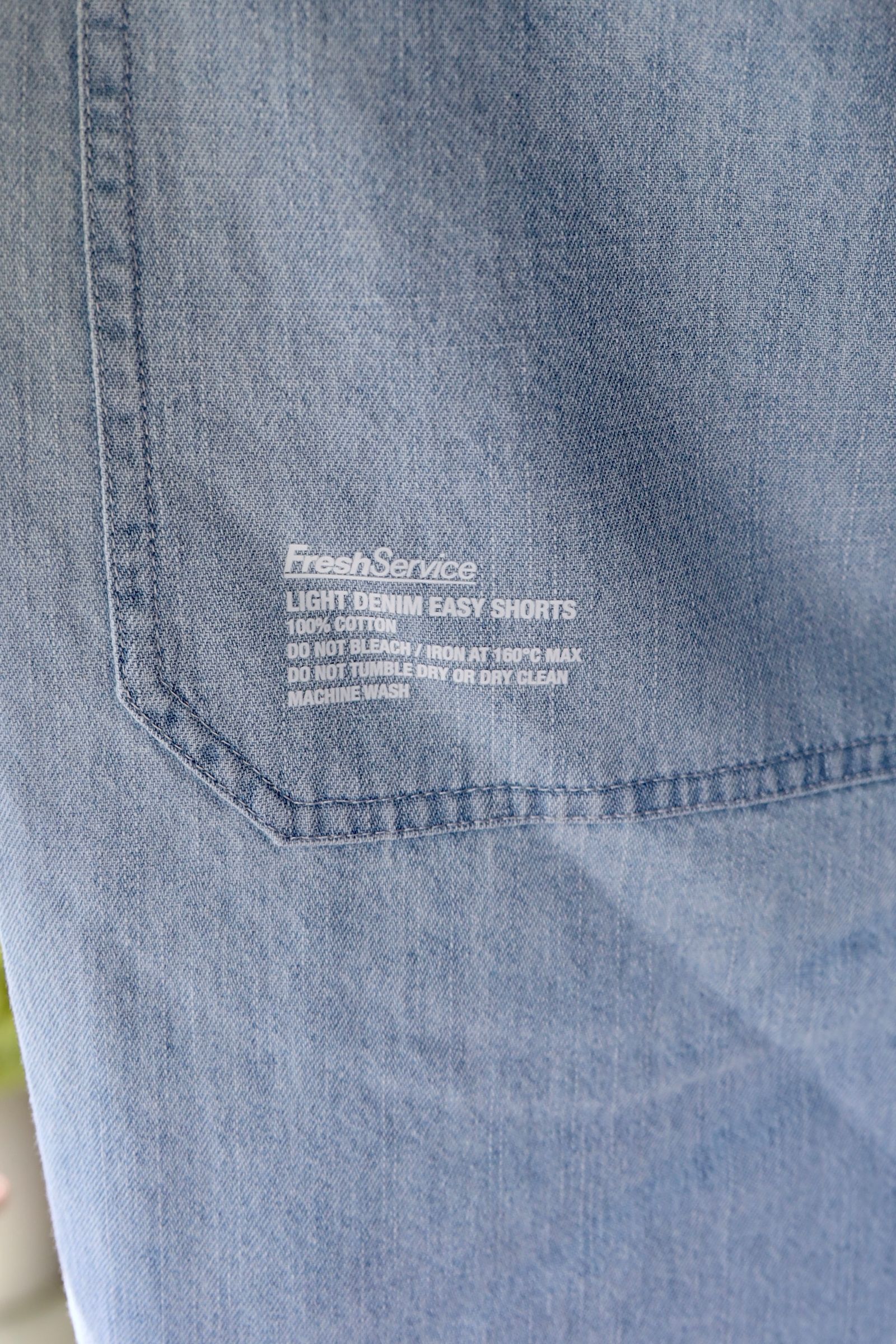 フレッシュサービス LIGHT DENIM EASY SHORTS (FSC252-40047)LIGHT FADE☆6/21(土)発売！