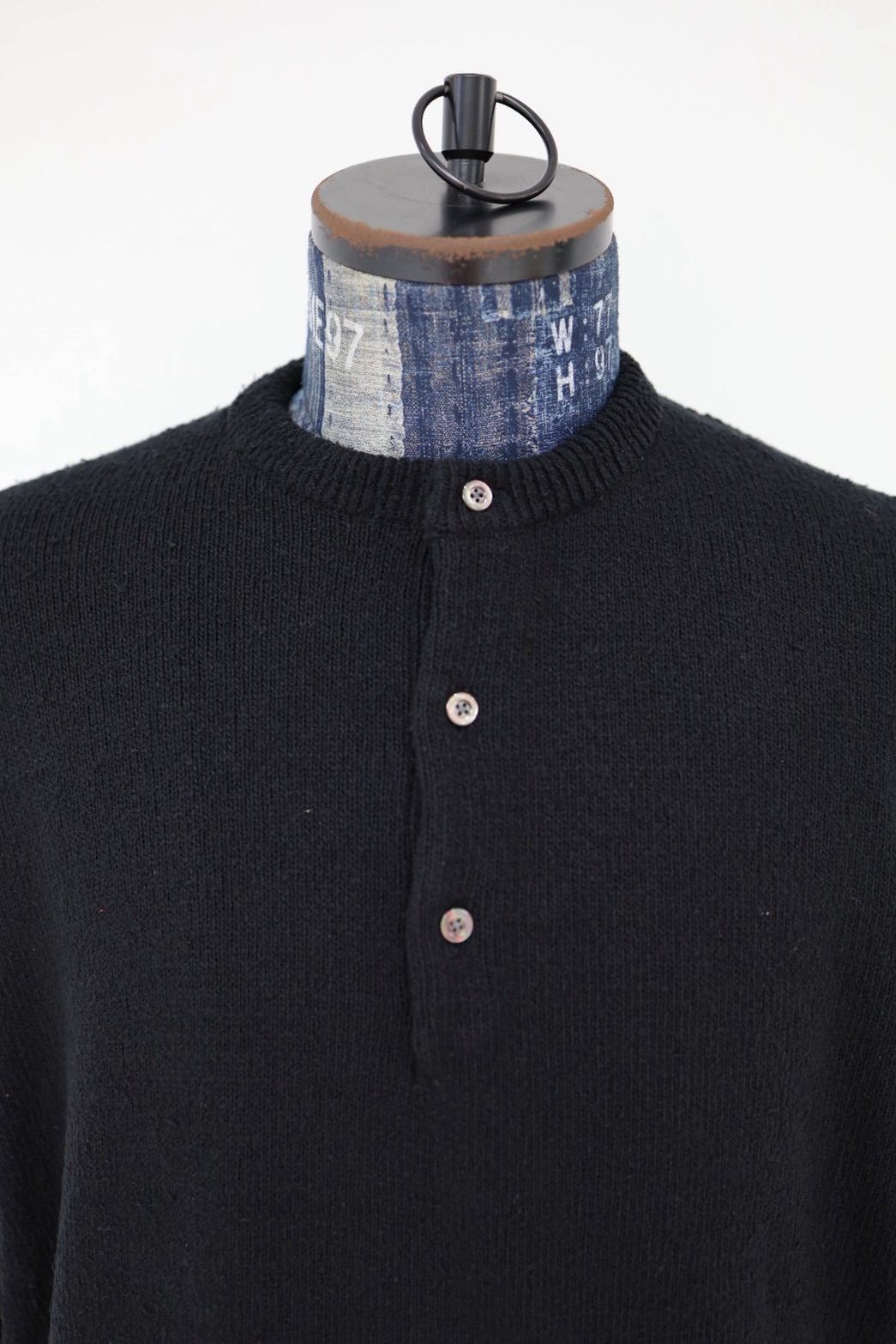アプレッセ 2026 STYLE1 Washed Silk Nep Henry Neck Sweater(26SAP-03-08)BLACK☆1月10日(土)発売！