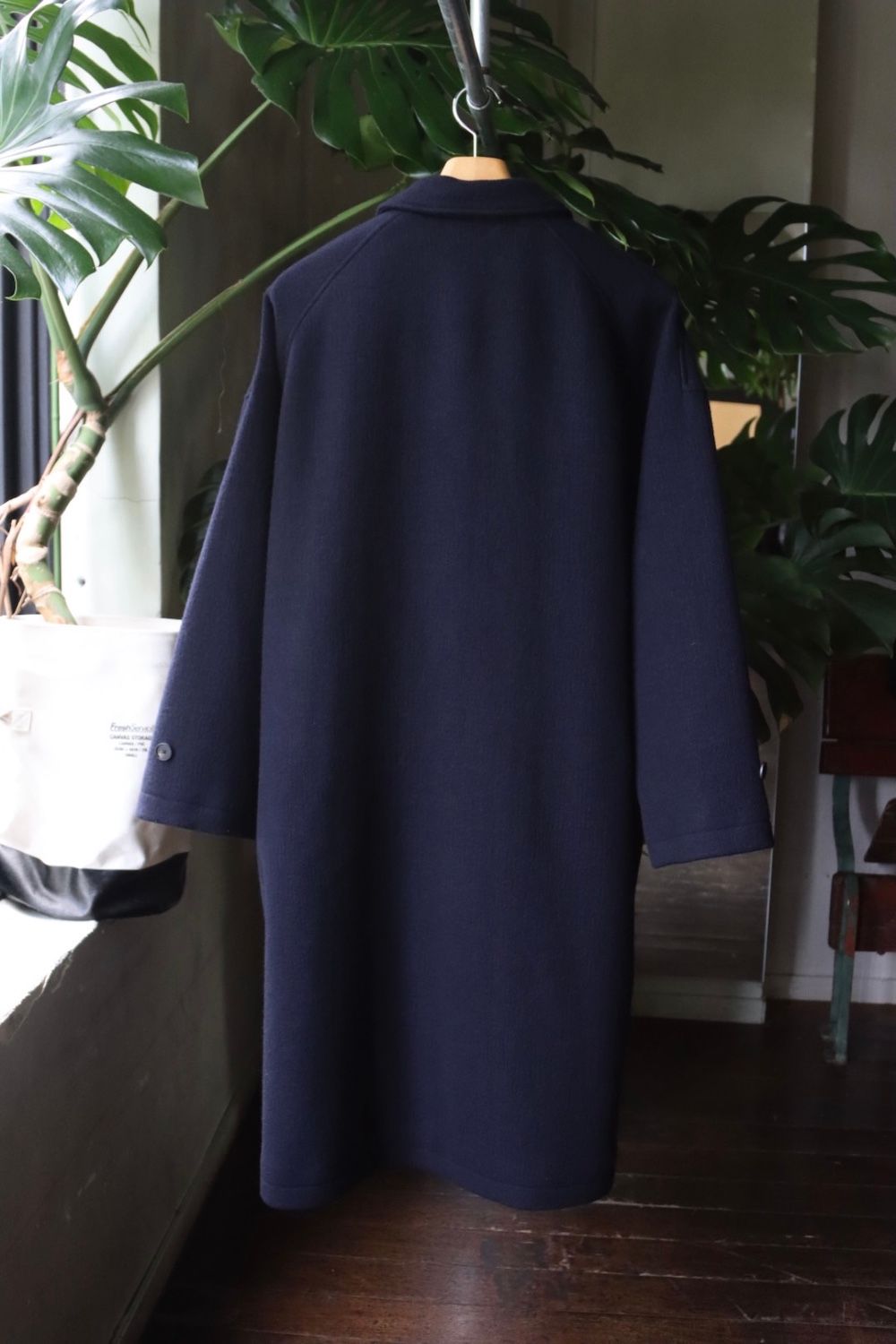 シーオール22AW COCOON BALMACAAN COAT(SAU21 CT192)NAVY - 3