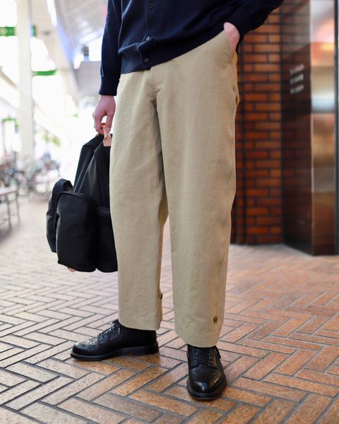 A.PRESSE Cotton Knit Polo Collar Cardigan style.2023.2.10
