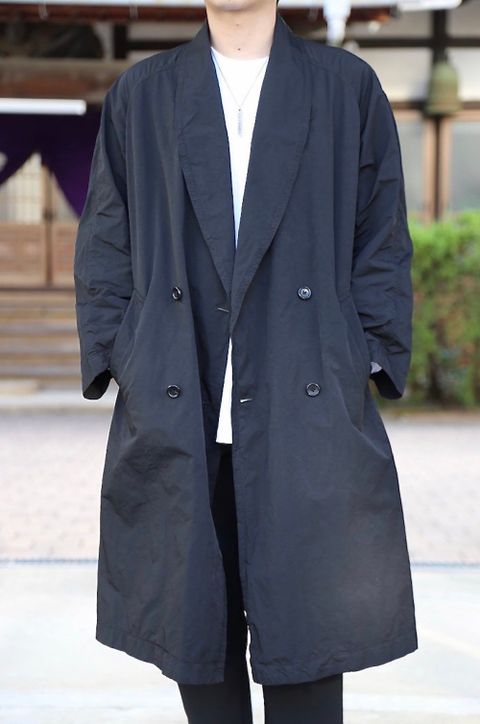 Graphpaper Garment Dyed Shop Coat"BLACK"style.9.22.