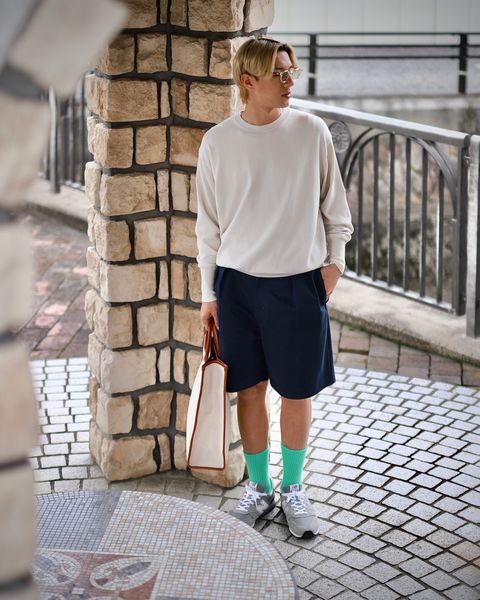 A.PRESSE 23SS Cotton Knit L/S T-Shirtスタイル