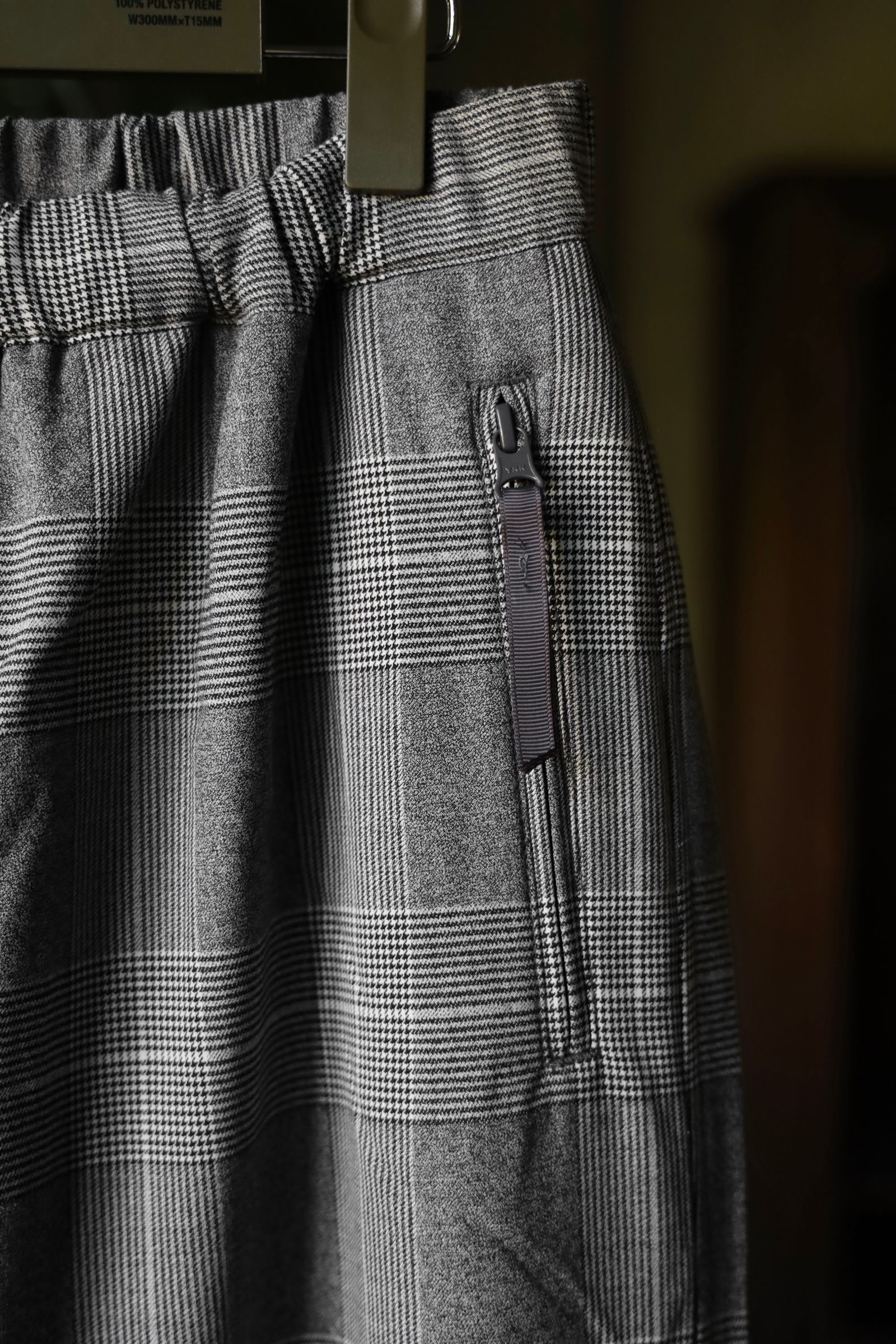 フレッシュサービス TECH WOOL TRACK PANTS(FSC244-40172)GRAY CHECK☆再入荷しました！