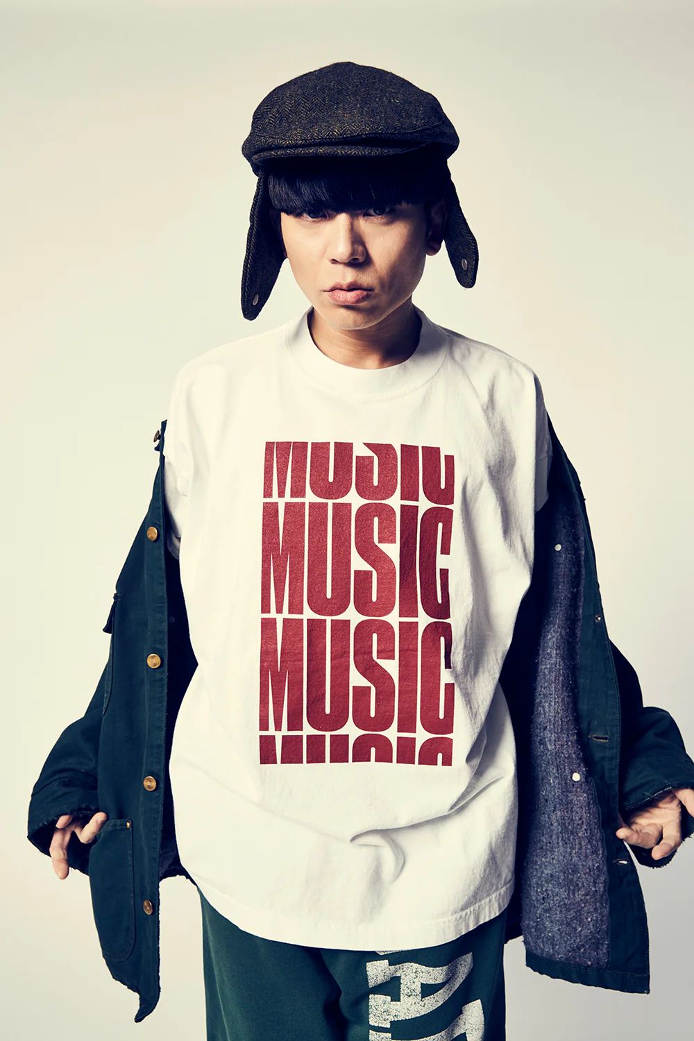 イズネスミュージック 25SS MUSIC DELAY T-SHIRT(IMP5_05_MUSIC3T01)WHITE