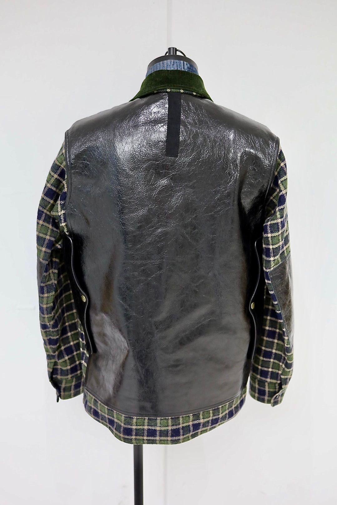 ジュンヤワタナベマン 25AW FILSON Wネーム ウールナイロンチェックレザージャケット(WP-J018-051)☆11月1日(土)発売!