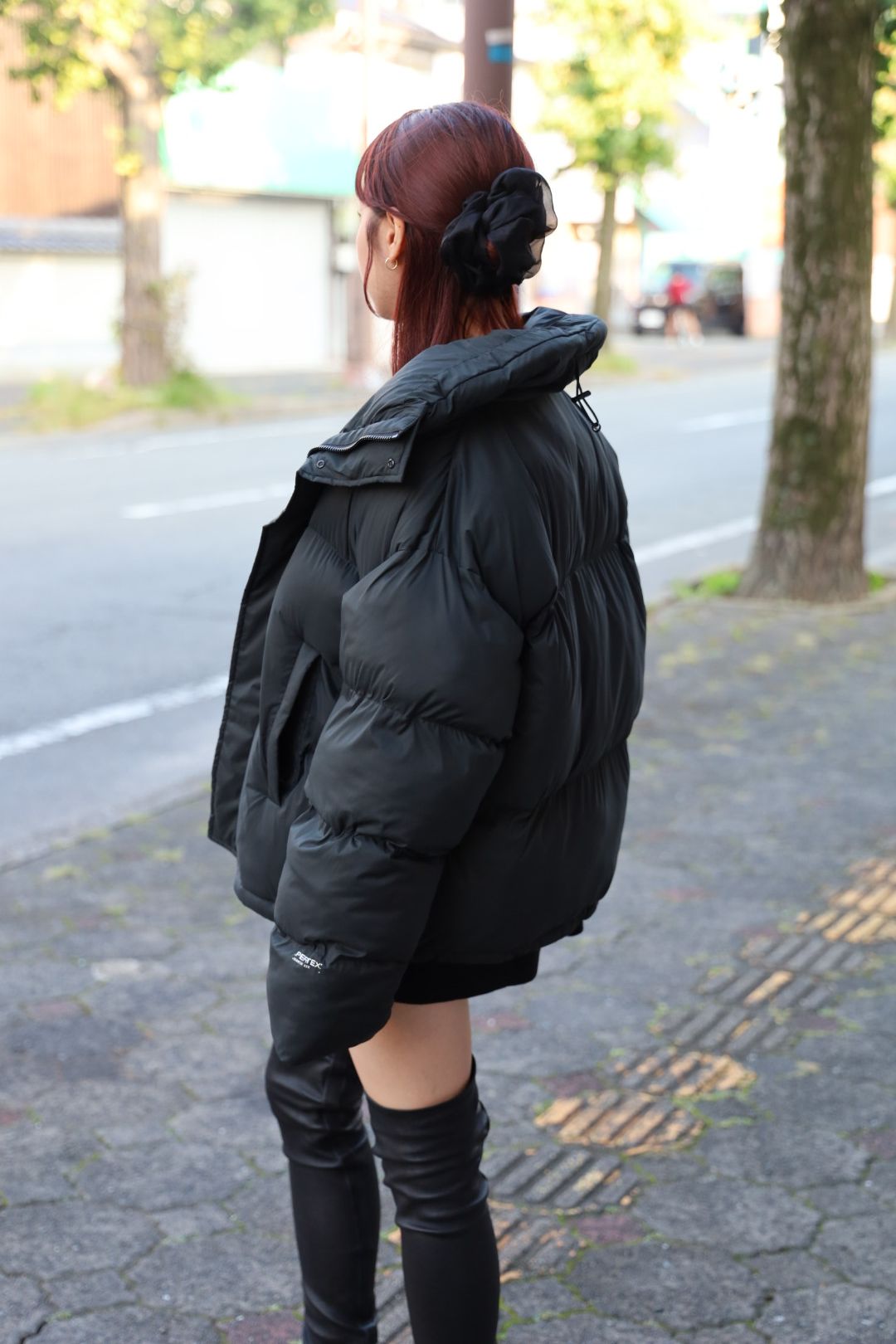 グラフペーパー  Women's 25AW PERTEX QUANTUM AIR Insulated Puffer Jacket(GL253-30439)BLACK