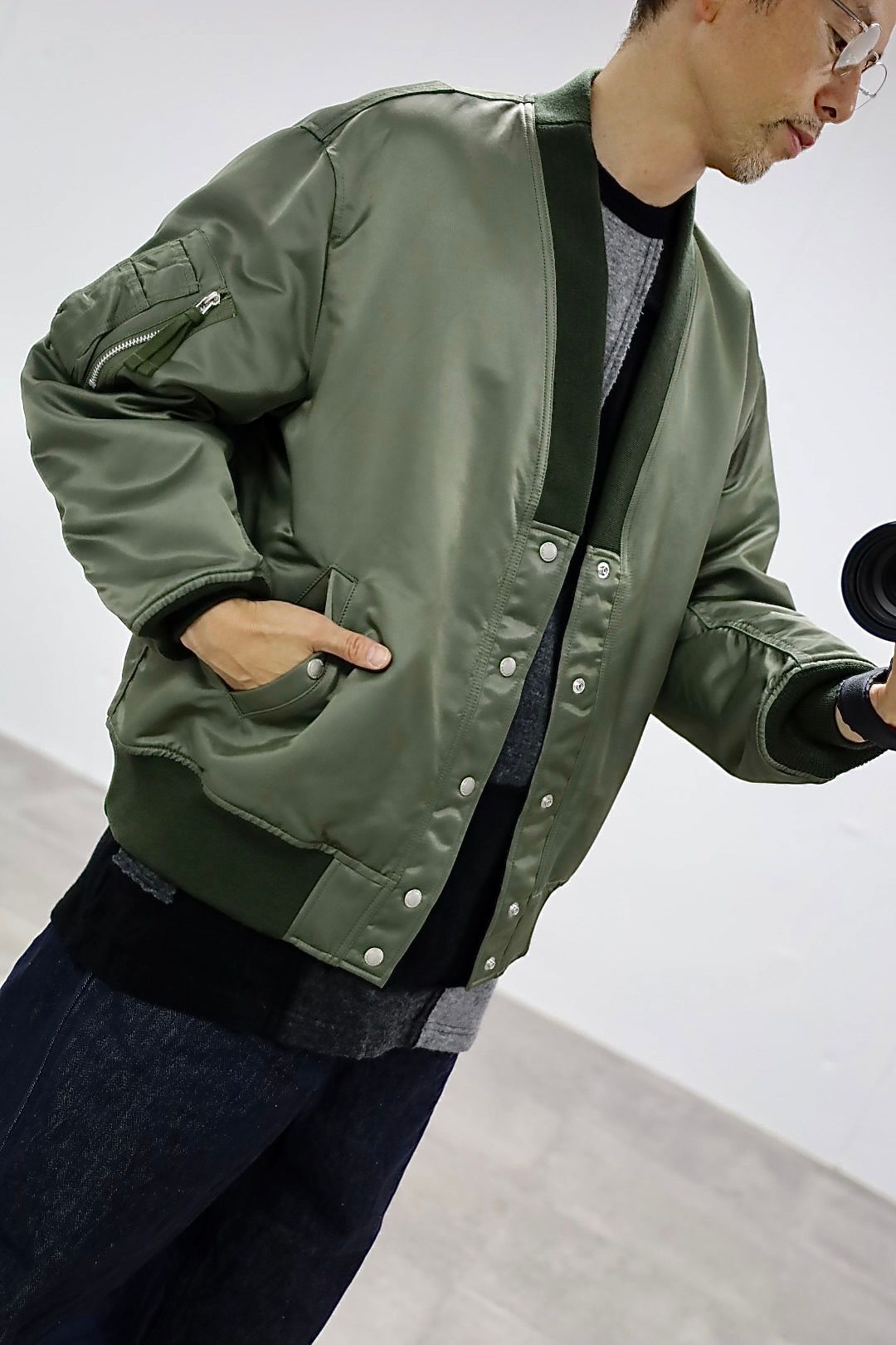 COMME des GARCONS HOMME ダブルツイルミリタリージャケットスタイル