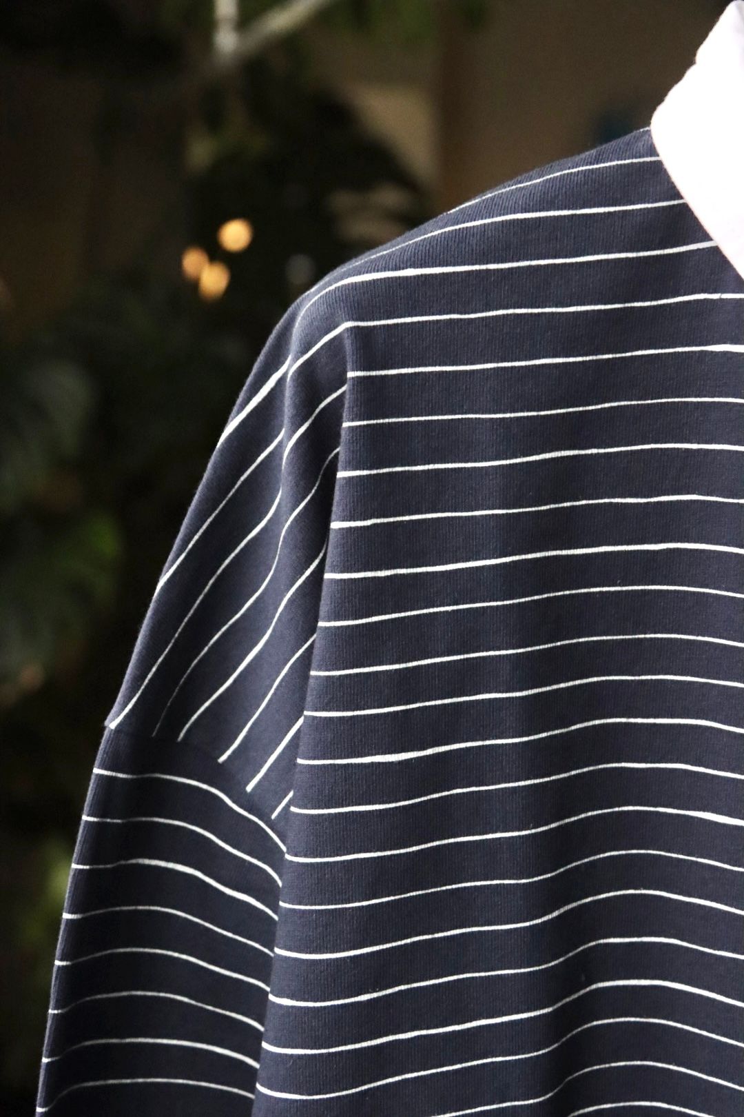 S.F.C SIDE STRIPES RUGBY SHIRT NAVY - Tシャツ