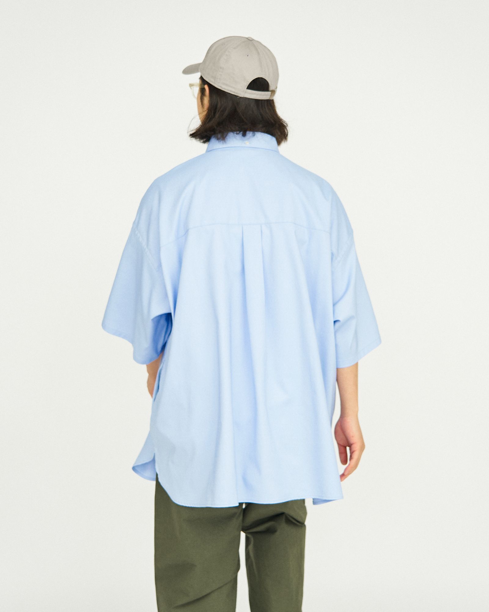 フレッシュサービス DRY OXFORD CORPORATE S/S B.D. SHIRT(FSC251-50004B)BLUE