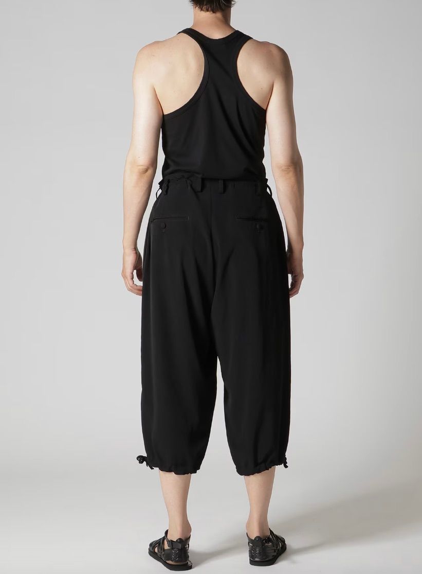 Yohji Yamamoto TA TUXEDO COIN POCKET HEM OPEN PANTS (HK-P18-500)BLACK☆新作発売！