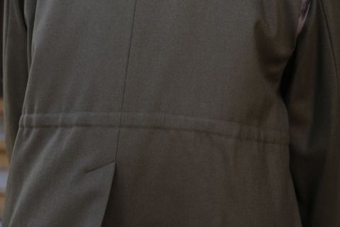 YOKE 新作WOOL FLANNEL BACK SLIT STRAGIHT TROUSERS style.2020.9.27.