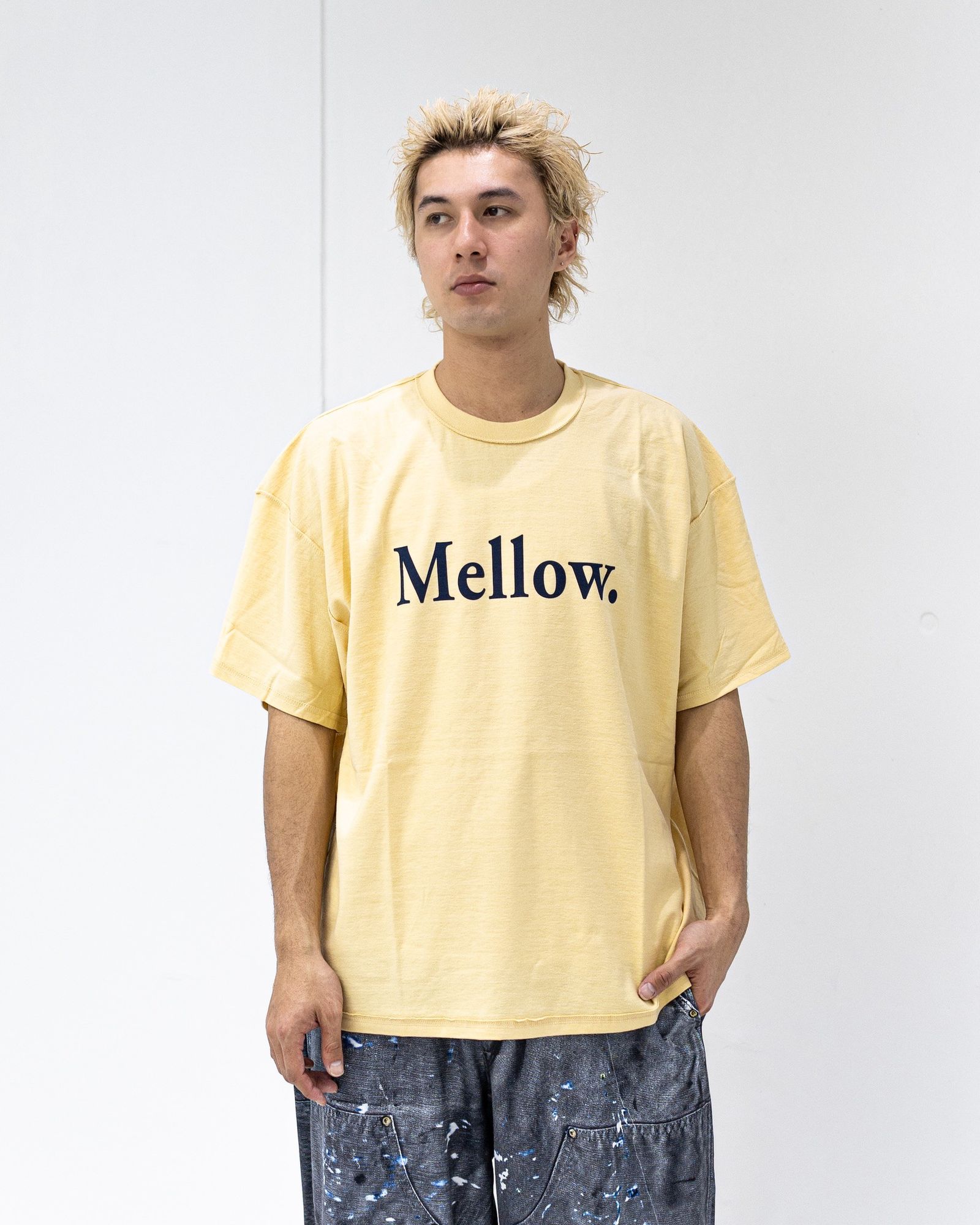 イズネスミュージック 26SS MELLOW T-SHIRTS(ISNESS MUSIC×DJ SHOTA)(IMP7_13_MELLOWT01)PESCA GOLD☆新作発売！