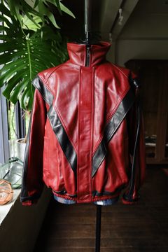 doublet - ダブレット 24AW LEATHER TRACK JACKET(24AW04BL190)RED☆7 