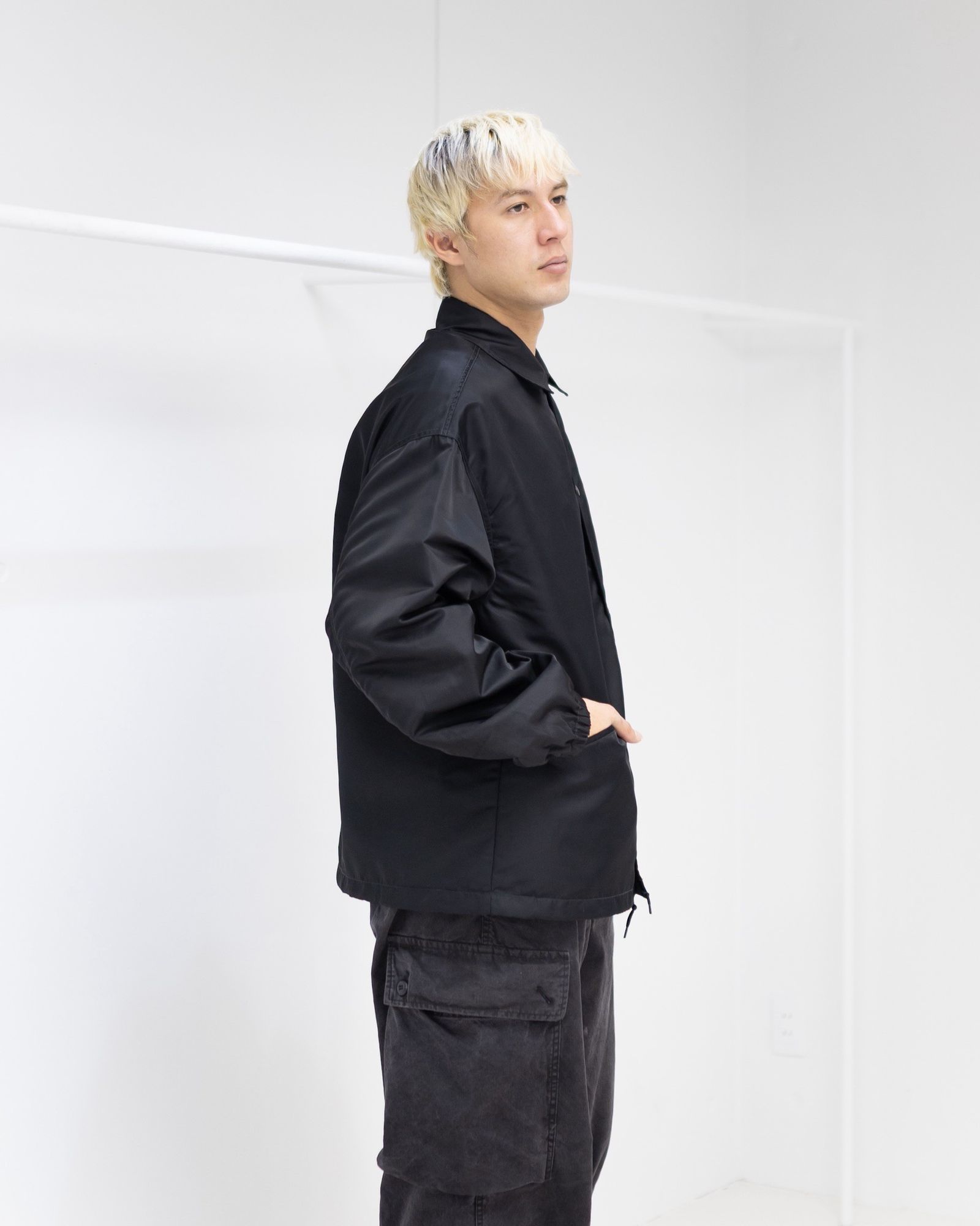 blurhms 26SS Washed Nylon Coach Jacket MARKスタイル！