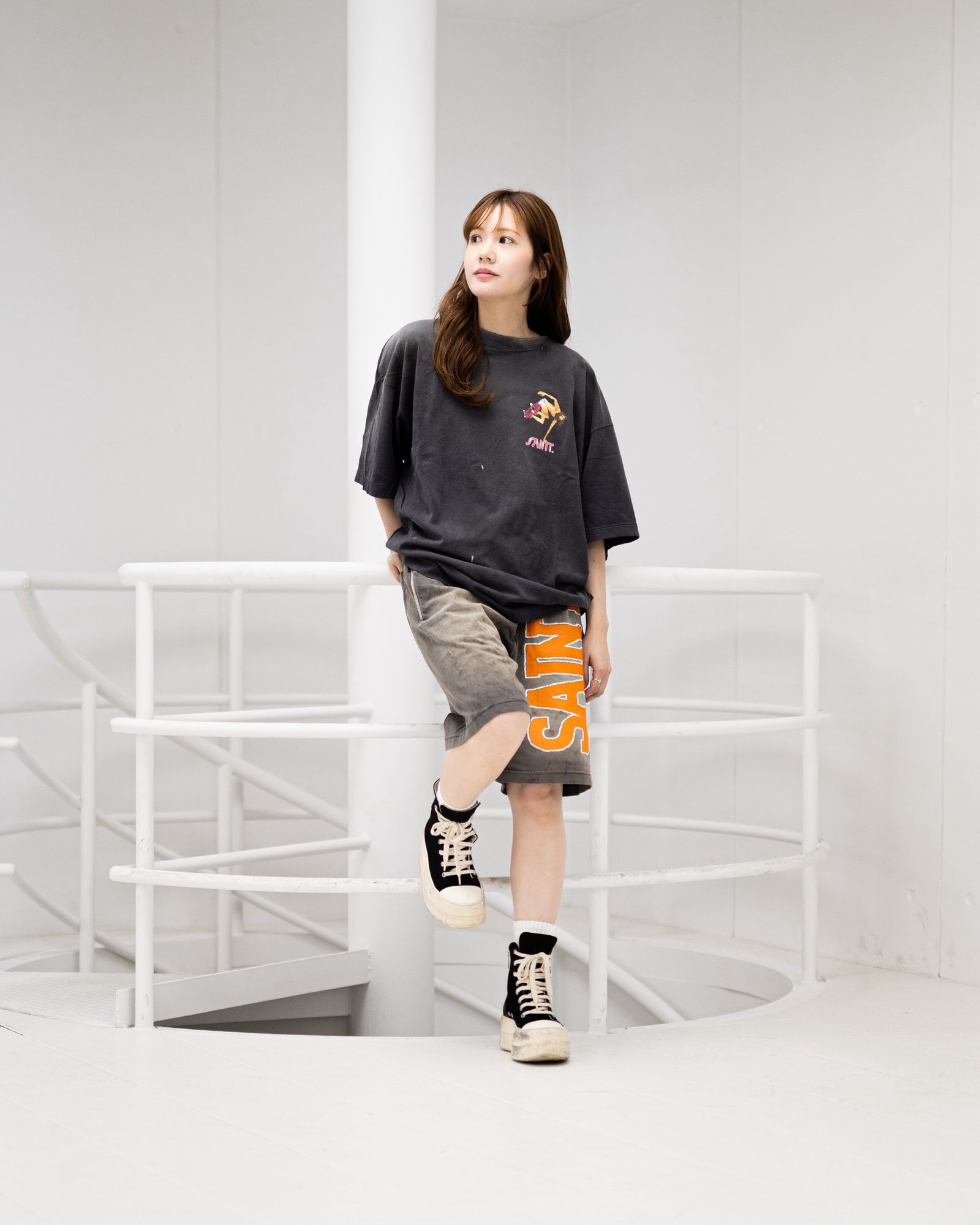 セントマイケル 26SS SKATE_SS T-SHIRT(SM-MK8-0000-007)BLACK