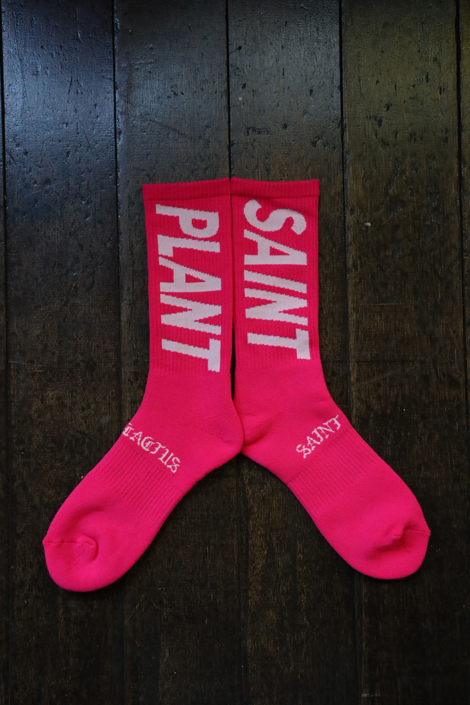 セントマイケル24AW SNT PLANT CP_SOCKS(SM-YS1-0000-C17)PINK