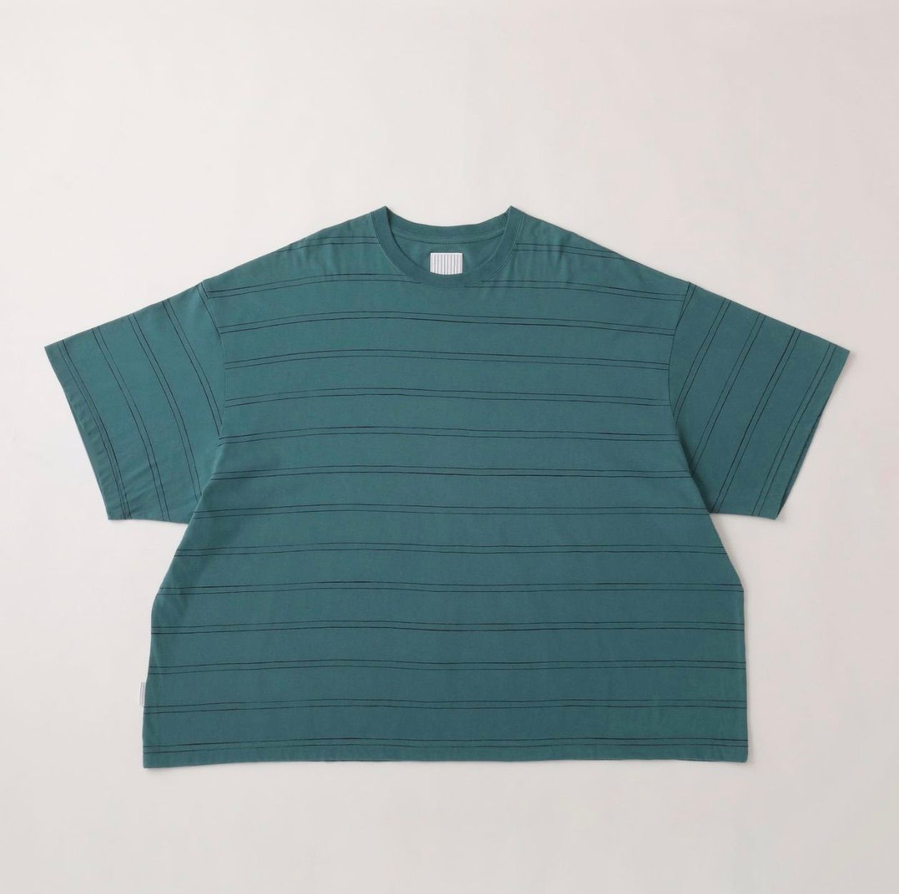 S.F.C 24SS エスエフシー DOUBLE WIDE SIDE STRIPE TEE(SFCSS24CS11)Green×Navy