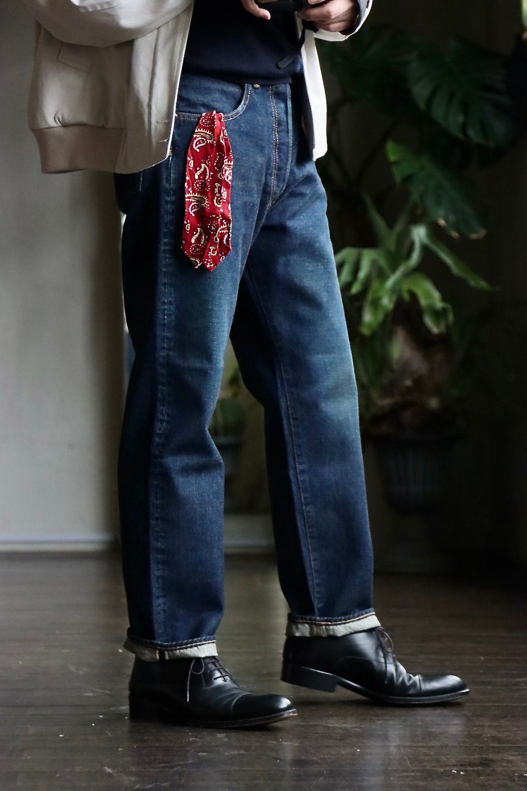 A.PRESSE 23SSデニム Washed Denim Pants E(23SAP-04-07H)INDIGO