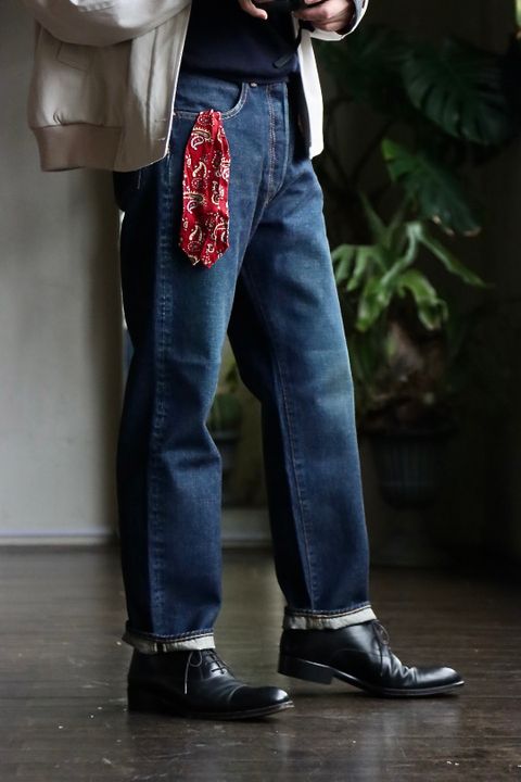 A.PRESSE 23SSデニム Washed Denim Pants E(23SAP-04-07H)INDIGOスタイル