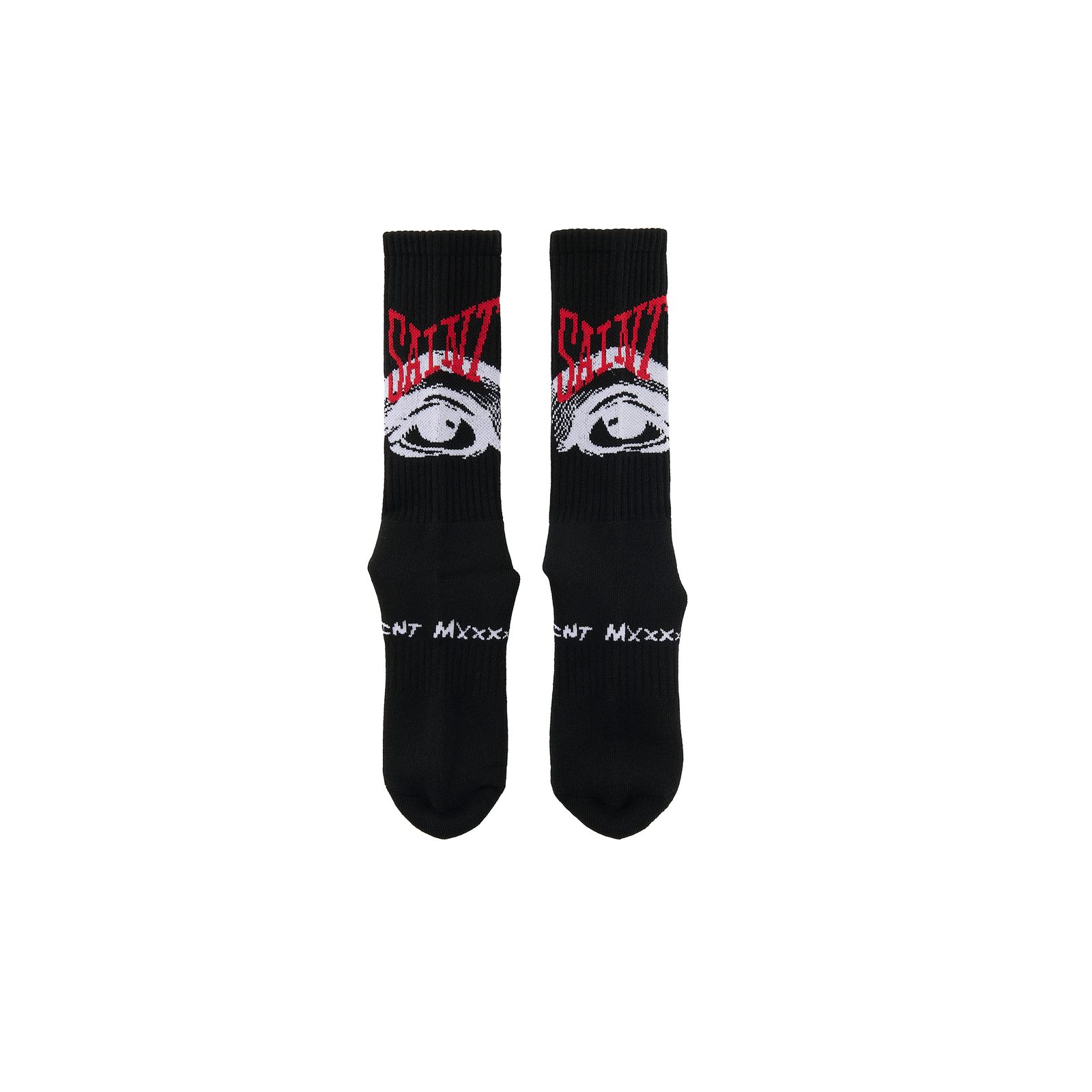 セントマイケル 26AW EYE_SOCKS(SM-MK1-0000-106)BLACK☆7月6日(月)発売！