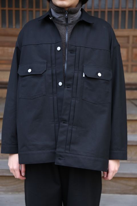 Graphpaper2020AW 新作Double Cloth Peach Trucker Jacket style.2020.11.28.