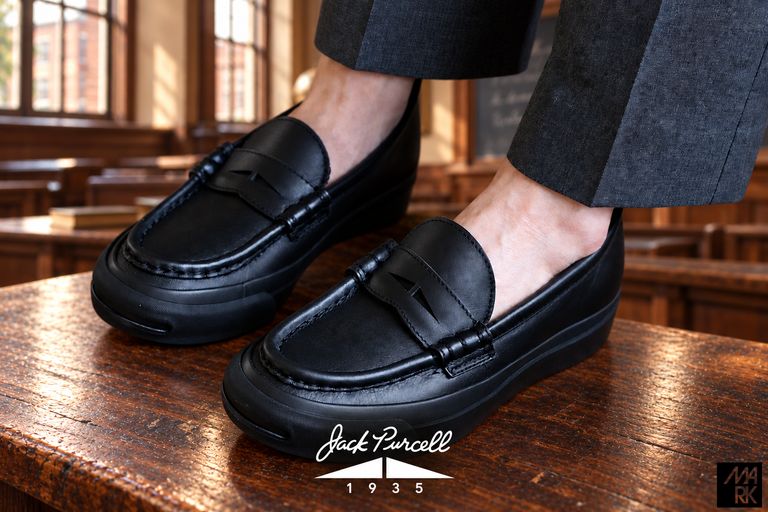 JACK PURCELL 1935 - JACK PURCELL 1935 LOAFER (33301470)BLACK☆9月