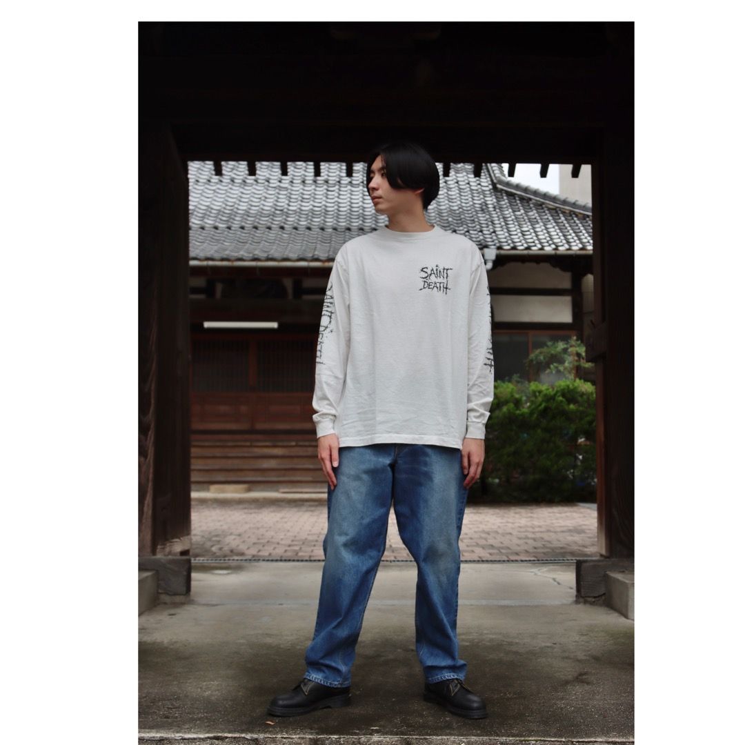 ©SAINT M×××××× LS TEE_SAINTDEATH(SM-A21-0000-020)WHITE style