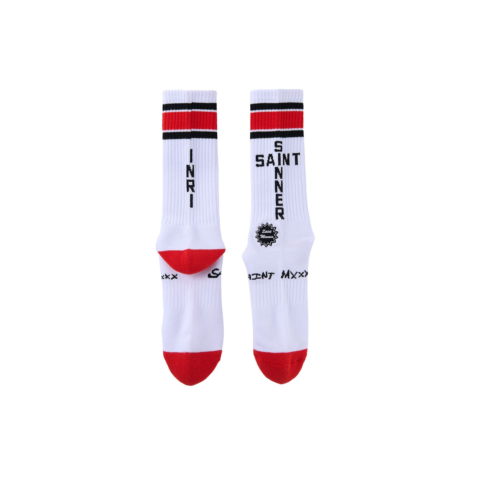 セントマイケル25SS SAINT SINNER SOCKS (SM-HR8-0000-107)RED