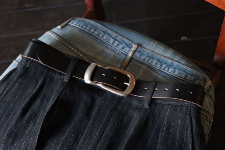 Hender Scheme - エンダースキーマ 22秋冬 Settler's belt 35mm qn-rc-sb3 black/AS | mark