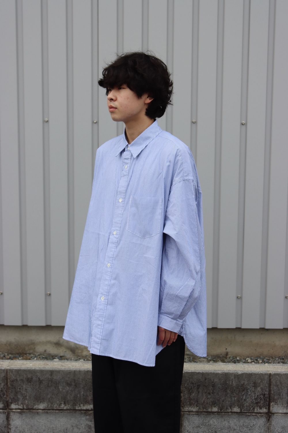 FreshService CORPORATE STRIPE REGULAR COLLAR SHIRT(FSW-22-SH_15) style. 2021.11.21.